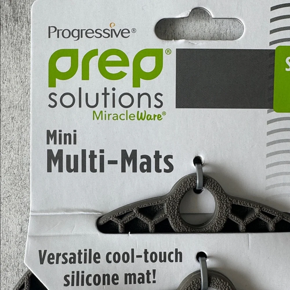 10 in 1 Progressive Prep Solutions Mini Multi-Mats Set of 2 Grey